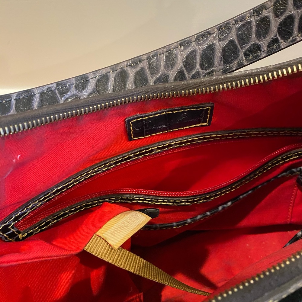 Dooney & Bourke croco collection shoulder bag - Picture 3 of 3
